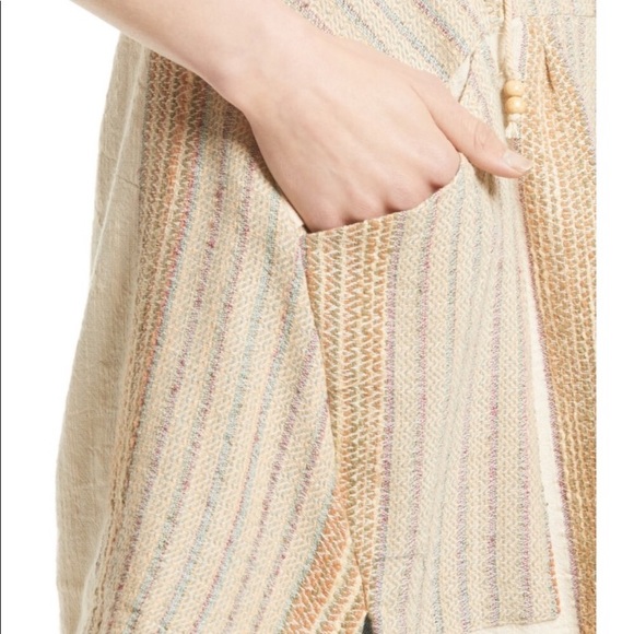 $108 Free People ALL RIGHT NOW Mini Sleeveless Hooded BOHO Dress Sz S XS - Picture 9 of 12